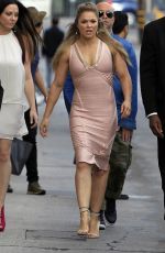 RONDA ROUSEY at Jimmy Kimmel Live in Hollywood 01/07/2015