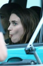 ROONEY MARA on the Set of Blackbird in London 07/01/2015