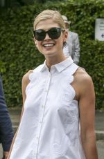 ROSAMUND PIKE at Wimbledon Tennis Championships in London