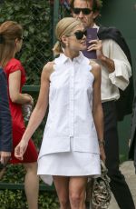 ROSAMUND PIKE at Wimbledon Tennis Championships in London