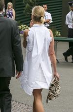 ROSAMUND PIKE at Wimbledon Tennis Championships in London