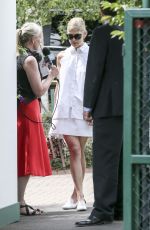 ROSAMUND PIKE at Wimbledon Tennis Championships in London