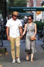 ROSE BYRNE and Bobby Cannavale Walk Out in the East Village 07/29/2015