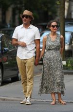 ROSE BYRNE and Bobby Cannavale Walk Out in the East Village 07/29/2015