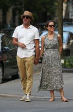 ROSE BYRNE and Bobby Cannavale Walk Out in the East Village 07/29/2015