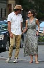ROSE BYRNE and Bobby Cannavale Walk Out in the East Village 07/29/2015