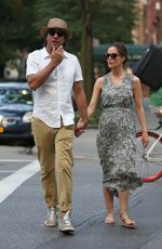 ROSE BYRNE and Bobby Cannavale Walk Out in the East Village 07/29/2015