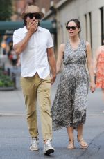 ROSE BYRNE and Bobby Cannavale Walk Out in the East Village 07/29/2015