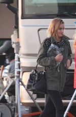 ROSIE HUNTINGTON-WHITELEY on the Set of a Photoshoot in Malibu 07/11/2015
