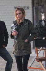 ROSIE HUNTINGTON-WHITELEY on the Set of a Photoshoot in Malibu 07/11/2015
