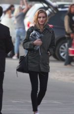 ROSIE HUNTINGTON-WHITELEY on the Set of a Photoshoot in Malibu 07/11/2015