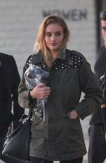 ROSIE HUNTINGTON-WHITELEY on the Set of a Photoshoot in Malibu 07/11/2015