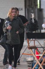 ROSIE HUNTINGTON-WHITELEY on the Set of a Photoshoot in Malibu 07/11/2015
