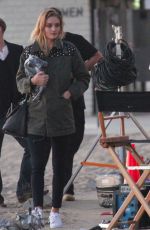 ROSIE HUNTINGTON-WHITELEY on the Set of a Photoshoot in Malibu 07/11/2015