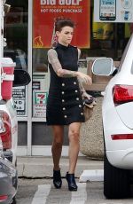 RUBY ROSE Leaves 7-Eleven in Los Angeles 07/01/2015
