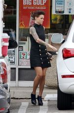 RUBY ROSE Leaves 7-Eleven in Los Angeles 07/01/2015