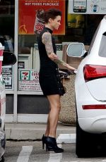 RUBY ROSE Leaves 7-Eleven in Los Angeles 07/01/2015