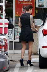 RUBY ROSE Leaves 7-Eleven in Los Angeles 07/01/2015