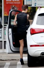 RUBY ROSE Leaves 7-Eleven in Los Angeles 07/01/2015