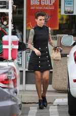 RUBY ROSE Leaves 7-Eleven in Los Angeles 07/01/2015