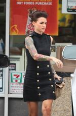 RUBY ROSE Leaves 7-Eleven in Los Angeles 07/01/2015