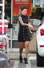 RUBY ROSE Leaves 7-Eleven in Los Angeles 07/01/2015