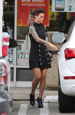 RUBY ROSE Leaves 7-Eleven in Los Angeles 07/01/2015