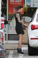 RUBY ROSE Leaves 7-Eleven in Los Angeles 07/01/2015