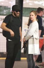 RUTH WILSON at a Subway Station in West Village 06/28/2015