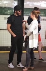 RUTH WILSON at a Subway Station in West Village 06/28/2015