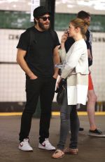 RUTH WILSON at a Subway Station in West Village 06/28/2015