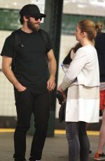 RUTH WILSON at a Subway Station in West Village 06/28/2015