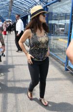 SALMA HAYEK Arrives at Airport in London 07/01/2015
