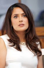 SALMA HAYEK at The Prophet Press Conference in Los Angeles
