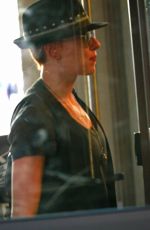 SCARLETT JOHANSSON Arrives at U2 Concert at Madison Square Garden in New York 07/22/2015