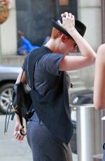 SCARLETT JOHANSSON Arrives at U2 Concert at Madison Square Garden in New York 07/22/2015