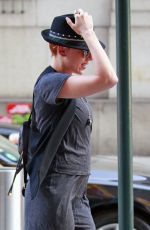 SCARLETT JOHANSSON Arrives at U2 Concert at Madison Square Garden in New York 07/22/2015