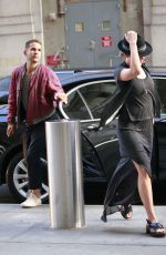 SCARLETT JOHANSSON Arrives at U2 Concert at Madison Square Garden in New York 07/22/2015