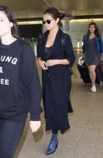 SELENA GOMEZ at Heathrow Airport in London 07/28/2015