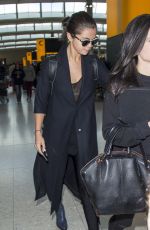 SELENA GOMEZ at Heathrow Airport in London 07/28/2015