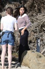 SELENA GOMEZ on the Set of a Photoshoot in Malibu 07/14/2015