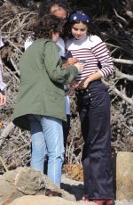 SELENA GOMEZ on the Set of a Photoshoot in Malibu 07/14/2015