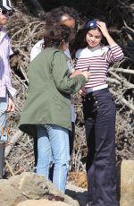 SELENA GOMEZ on the Set of a Photoshoot in Malibu 07/14/2015