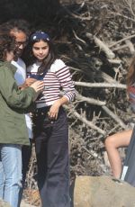 SELENA GOMEZ on the Set of a Photoshoot in Malibu 07/14/2015