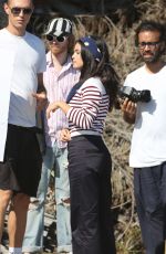 SELENA GOMEZ on the Set of a Photoshoot in Malibu 07/14/2015