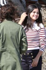 SELENA GOMEZ on the Set of a Photoshoot in Malibu 07/14/2015