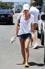 SELMA BLAIR Out Shopping at Fred Segal in West Hollywood 07/14/2015