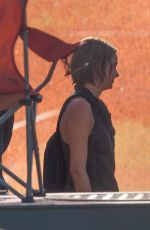 SHAILENE WOODLEY and ZOE KRAVITZ on the Set of Allegiant: Part 1 in Atlanta 07/13/2015