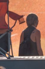 SHAILENE WOODLEY and ZOE KRAVITZ on the Set of Allegiant: Part 1 in Atlanta 07/13/2015
