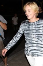 SHARON STONE Arrives at LAX Airport in Los Angeles 07/30/2015